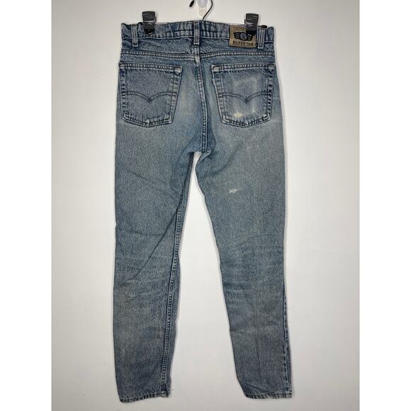 Vintage Levi's 80's Jeans Silver Tab Acid Medium Wash 512 Slim Men's 31 x 32 USA - Picture 3 of 10